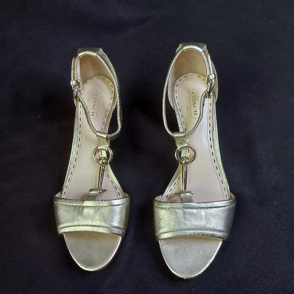 Coach Heeled Sandals Women's Size 8 B - Picture 2 of 12
